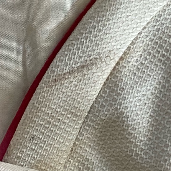 FLOREAT ANTHROPOLOGIE Coral Way Creamy Red Embroidered Floral Midi A Line Dress - Picture 11 of 11